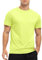 YSENTO Mens Running Sports Gym T-Shirts UV Quick Dry Rash Guards Short Sleeve Training Athletic Swim Tops(Fluorescent Green,L)