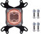 KIMISS Blocco di Raffreddamento Ad Acqua Raffreddatore per CPU in Metallo Rame Rosso Plexiglass Computer PC Blocco di Raffreddamento Ad Acqua per CPU Waterblock Liquid Cooler Base in