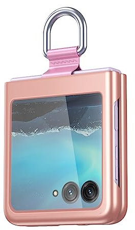 BORYA Coque pour Motorola Razr 40 Ultra, Très Mince Antichoc Premium PC Housse, Pliable Mat Soyeux Anti-Rayures Anti-Chute Élégant Simple Étui avec 360°Anneau, Or