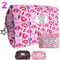 Set de 2 Trousses de Toilette ou Maquillage - Pochettes de Voyage ou Rangement - Trousses pour Femmes Filles (2 Grande Trousses: 23x16x9cm) Motif Maquillage (aleatorie)