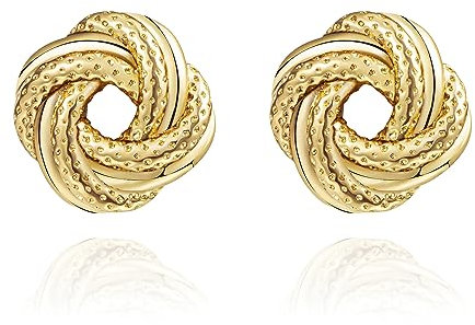 Anten Pink 18K Gold Creolen Ohrringe, Chunky Goldene Damen Ohrringe, Hypoallergen, Schmuck Geschenke für Frauen Damen Mädchen