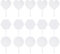 FralnFit Clear Blank Acrylic Cake Toppers, 15Pcs Round Heart Hexagon Acrylic Discs for DIY Craft Round Cake Toppers, Personalised Topper Blanks Cake Decorating Set for Birthday Wedding Party Supplies