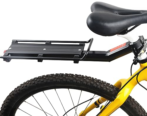 Hemore Fahrrad-Heckträger, Aluminium-Schnellspanner-Hinterrad-Gepäckträger, stark tragender Fahrrad-Gepäckträger für Gepäck, Fracht und Packtaschen