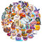 LICHENGTAI Halloween Aufkleber, 50 Stück Halloween Vinyl Wasserdicht Urlaub Party Tag Abziehbilder Pack für Laptop, Wasserflasche, Basteln, Scrapbooking, Aufkleber für Kinder, Teenager Erwachsene