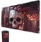 MTG Playmat, 24 x 14 TCG Game Play Mat Stitched Edges Trading Card Game Playmats with Storage Bag Smooth Rubber Surface Battle Game Mat (Skull)