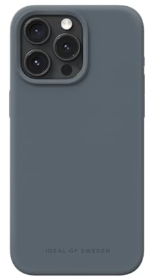 IDEAL OF SWEDEN Griffige Silikon-Handyhülle mit Einer glatten Haptik und leichtem Gefühl - Schützende stoßfeste Hülle in trendigen Farbdesigns, Kompatibel mit iPhone 15 Pro Max (Midnight Blue)
