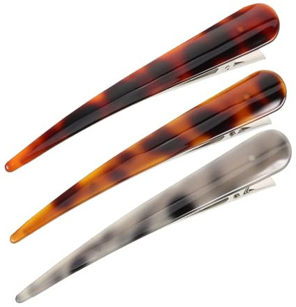 HAPINARY 3pièces Pince à Bec De Canard Pinces De Coiffure Plis Pour Cheveux Femmes Filles