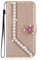 P20 Lite Custodia Glitter, Huawei P20 Lite Portafoglio Custodia Bling Glitter oro Lucido Flip Case con Cristallo Lucido Strass Pouch Flip Cover Kickstand Case Ragazza Donna per Huawei P20 Lite
