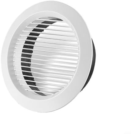 FUBESK Adjustable Air Vent Covers for Wall, 75mm-200mm Extractor Fan Vent Cover Shower Ceiling Vent Round Ventilation Cover for Duct Pipe, Exhaust Fan, Adjustable ABS Ventilation Grille(100mm)