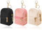 NATOSU 3-teiliger Mini-Rucksack mit Schlüsselanhänger, süße Mini-Kosmetiktasche aus PU-Leder, kleine Tasche mit Reißverschluss, Mini-Tasche für Münzen, Lippenstift, Schlüssel, Airpods