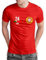 Portugal T-Shirt „Frauen EM 2025“ Portuguese Trikot Fußball Shirt Herren Damen Unisex Europameisterschaft - personalisiert mit Zahl & Namen - Fanartikel Fan-Outfit, Rot, Gr. L