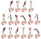 mdgfge Halloween Cupcake Toppers Cupcake Wrappers Kit Bloody Zombie Hand Knife Scissors Food Horror Cake Decoration for Halloween Theme Family Party Cupcake Baking Supplies