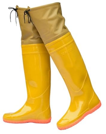 JCWGLY Watstiefel Watstiefel Für Herren Und Damen, Für Angeln Und Jagen, Leichte wasserdichte Hüftstiefel Aus PVC, Für Den Außenbereich, Kniehoch, 60 cm(39 EU)