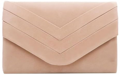 YUEZHAN Abendtasche Damen Clutch Mode Frauen Klappe Umschlag Tasche Abend Tasche Weibliche Elegante Hochzeit Clutches Handtasche Party Bankett Cross Body Schulter Tasche Apricot