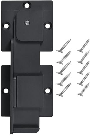 Fermoirs à boulons coulissants robustes de 7 à 5 pouces avec trou pour cadenas Serrure de porte de sécurité réglable Installation facile pour portes doubles