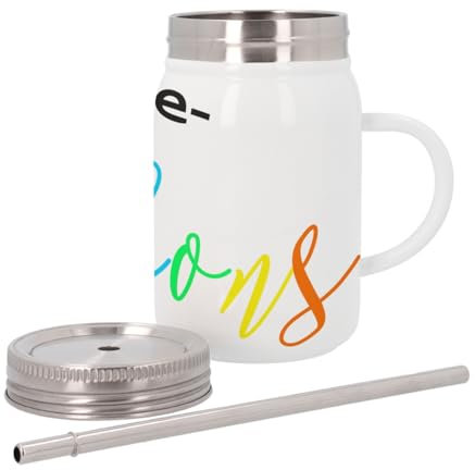 Mug Isotherme en Inox avec Couvercle et Paille - Casse Bonbons Humour Drole Penible - 500 ml - Tasse Thermo