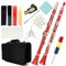 Anfänger Klarinette Rote B-Klarinette B-Taste Anfängerklarinette Für Schulorchester Erwachsene Mit Hartschalen-Set Ständer Handschuhen Teilen(Set)