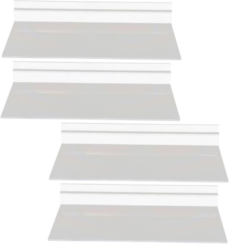 SOPOTUTU Étagère Pour Chaussure Transparente Murale À Lattes Présentoir De Vente Au Détail Pour Chaussures Rangement Chaussures Pour Maison Magasin Et Vitrine 4 Pièces 9.84 X 4.72 X 1.38 in