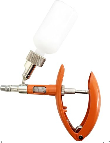 Automatischer Viehspritzen-Injektor, mit Flaschen, Impfstoff-Metall-Multifunktionsspritze(Bottle/Metal/2ml)