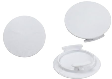 (Pack 3 pezzi) Tappi Copri Foro Per Paraurti per Fortwo 451 (2008-2014) Tappino Plastica Paraurti Copri Gancio Traino Anteriore/Posteriore - Ricambio Compatibile Bianco (Bianco)