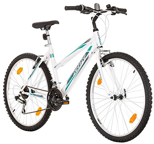 Multibrand, PROBIKE 6th SENSE, 460mm, 26 Zoll, Mountainbike, 18 gang, Shimano, Für Damen, Weiß-Türkis