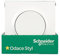 Lot de 5 Va-et-vient Monté + Plaque Schneider Electric Odace Styl Blanc