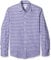 Amazon Essentials Men's Slim-Fit Long-Sleeve Poplin Shirt, Blue Purple Gingham, L