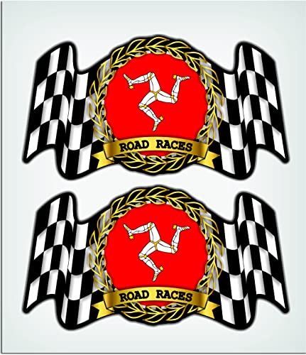 MioVespa Collection Isle of Man Road Race, laminiert, 2 Stück