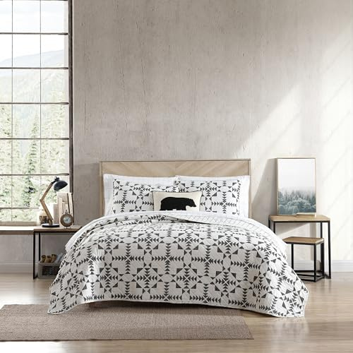 Eddie Bauer - Queen Reversible 100% Cotton Quilt Sets with Shams