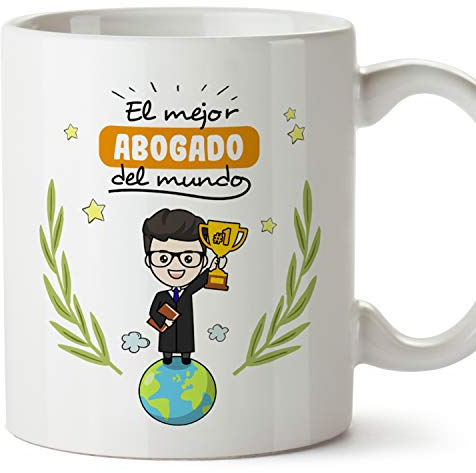 MUGFFINS Taza Abogado (Mejor del Mundo) - Regalos Originales y Divertidos de Derecho