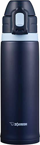 ZOJIRUSHI Bouteille d'eau potable directe, type sport, acier inoxydable, bouteille à paille, 0,52 l, bleu marine