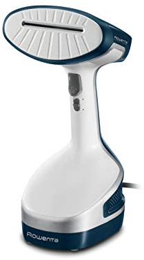 Rowenta Dr8100 Access Steam+ Stiratore Verticale, 1600 W Pronto in 40 Sec, Piastra Riscaldata, Rinfresca e Igienizza, Uccide Il 99,9% Dei Batteri, Rimuove Gli Odori, 3 Accessori, Plastica, Blu