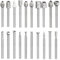 Bestgle 20PCS HSS Coupe Rotative Bavure Fraises Rotatives Fraisage Burr Cutter Outils Bois Pierre Métal Sculpture