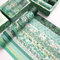 Washi Tape, Washi Masking Tape DIY Set, Pastell Dekorative Klebeband, 12 Rolls Verschiedenen Mustern, Grüne Minze