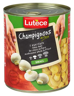 Lutèce Champignons 1. Wahl, kleine Köpfe 850 ml Dose