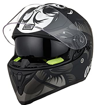 ORIGINE Integralhelm Motorradhelm mit Doppelvisier ECE Zertifizierung