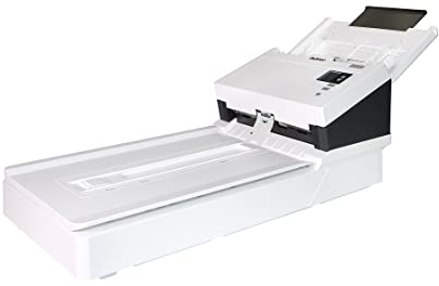 Avision AD345GFN - A4 - Duplex Einzug Dokumentenscanner mit A4 Flachbetteinheit| 60ppm/120ipm|100 Seiten ADF| USB 3.1 |Scannt bis zu bis zu 600 cm Lange Dokumente | ISIS Treiber