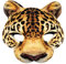Oblique Unique® Leoparden Maske Gesichtsmaske Leopard für Halloween Kostüm Karneval Fasching Motto Party als Tier Verkleidung und zum Spielen