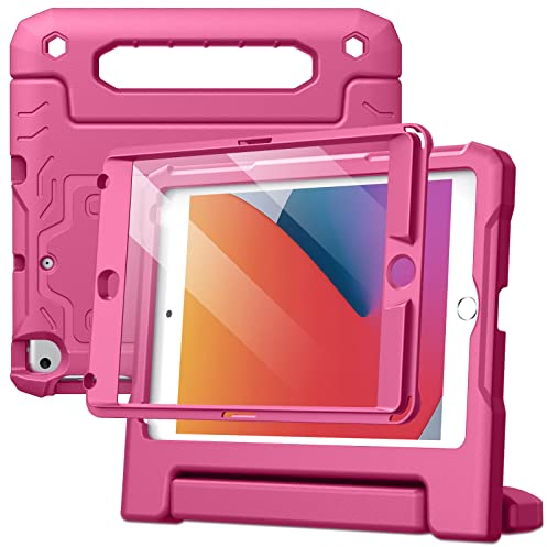 JETech Kinder Hülle für iPad mini 5/4/3/2/1 (7,9 Zoll, Modell 2019/2015/2014/2013/2012) mit Eingebaut Schutzfolie, Stoßfest Ganzkörpe Griff Ständer Tablet Schutzhülle (Pflaume)