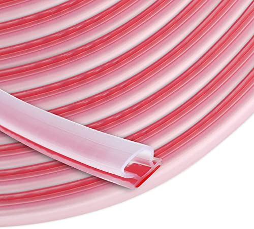 Transparent joint caoutchouc porte entree 10mm*6mm*15m - Auto-adhésif Anticollision Joint Fenetre Isolation - Étanche - Pour isolation de cadre de porte - Facile à couper à la taille désirée