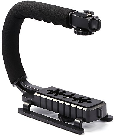 Hands Tabilisierungs-Hands Tabilisator, Schwarzer Super Griff Video-DV SLR-Kamera-Stabilisierungs Griff für DSLR-DV-Camcorder