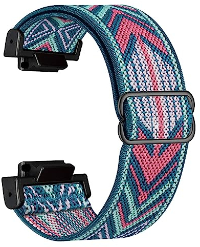 Abanen Elastisches Nylon-Uhrenarmband für Casio Gshock DW-5600/8900, dehnbares Armband mit leichtem Kunststoffanschluss für Casio GA-100/GW-B5600/GB-5600/GW-6900, bunt