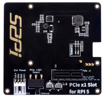 GeeekPi P02 PCIe Slot for Raspberry Pi 5,Convert The Raspberry Pi's PCIe into a PCIe x1 Slot, Support Network Interface Card
