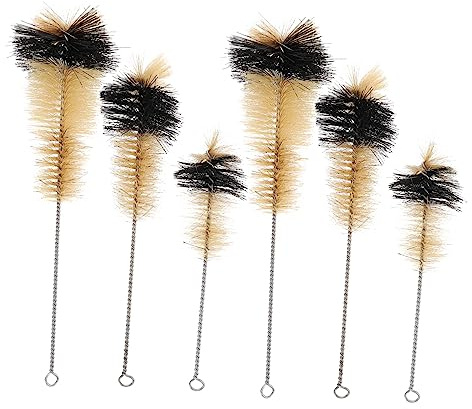 Beavorty Chemicals Cleaning Brush Flask Brush Hair Bristles Iron Handle Reusable