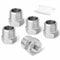ERGAOBOY 2 Pcs 304 Stainless Steel Reducer Hex Bushing, 3/4 BSP Male to 1/4 BSP Female Pipe, Reducing Adapter Fitting Converter