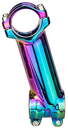 WANGZEYU Fahrrad Vorbau MTB Road Bike Oil Slick STEM 17 7 Grad 60 70 80 90mm Hohe Festigkeit Leichte Fit 31.8mm Lenker Fahrradlenker ErhöHung (Color : 17degree 100 Rainbow)