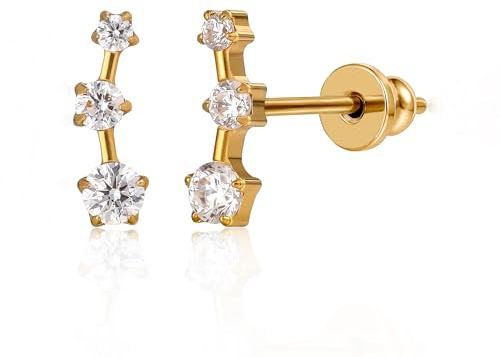 Limerencia Titan Ohrstecker für Damen Mädchen, G23 Implantat-Qualität Hypoallergen Medizinische Ohrringe, Nickelfrei Gesundheitsstecker für empfindliche Ohren (Stil E)