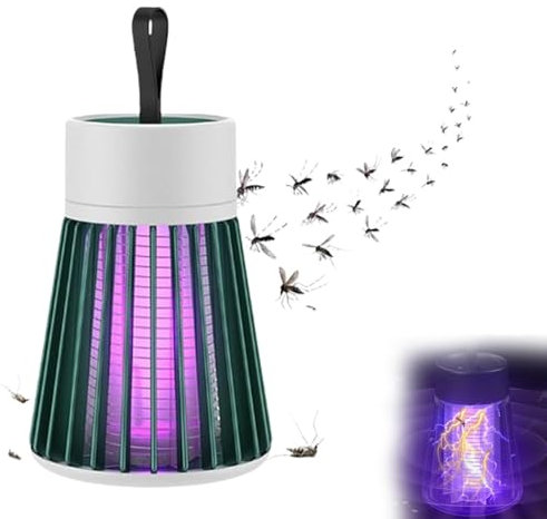 EHOTER Mozz Guard Mosquito Zapper 2024 wasserdichte Outdoor-Moskitolampe Mosquitoes Zapper Tragbare 3-in-1-Akku-Moskitolampe Aufhängbar für drinnen und draußen (A)