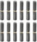 QUARKZMAN 12Pcs Charnières de Baril à Souder, 2-3/8 x 6/16 (LxD) Acier Carbone Charnières à Baril Détachables Soudables pour Rampe de Remorque de Porte Battante en Métal, 0.24 Broche OD