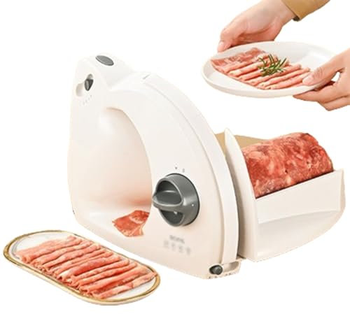 ZXFDYF-TEGCUF Electric Meat Cutter Slicer Folding Commercial Home Mutton Roll Ham Cheese Bread Slicing Machine